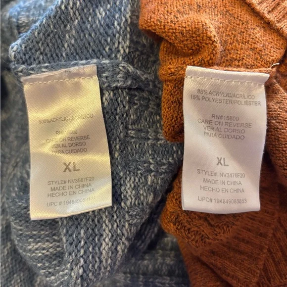 ESTATESALE Napa Valley Sweater Bundle Size XL 2 for $10 - Picture 9 of 10